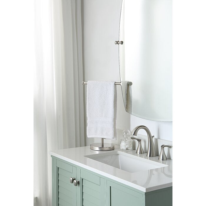 16.5'' H x 11.4'' L x 6.6'' D Elite Countertop Towel Stand