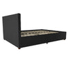 Elizabeth Tufted QUEEN Upholstered Low Profile Storage Platform Bed *AS-IS*