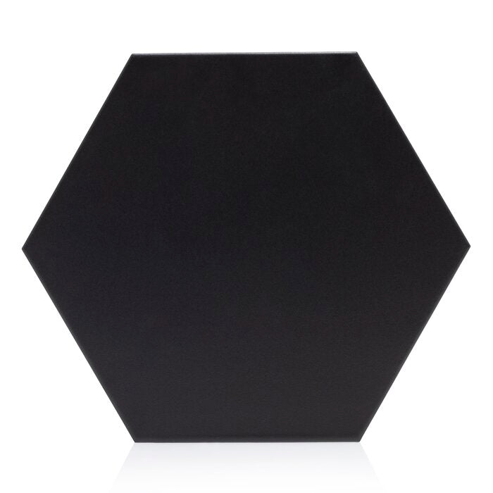 1 Box - Elle 10" x 9" Beveled Porcelain Field Tile, Black - 8.03 Square Feet (#K5778)