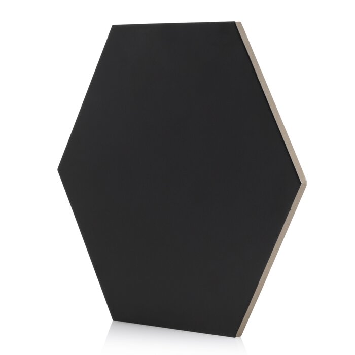 1 Box - Elle 10" x 9" Beveled Porcelain Field Tile, Black - 8.03 Square Feet (#K5778)