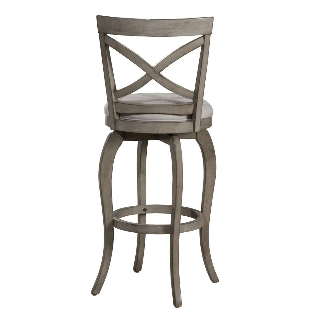 The Gray Barn Chatterly Aged Grey Swivel Counter-height Stool pt775