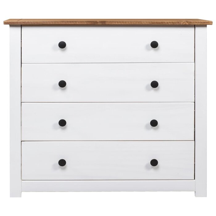 White Eloisa 4 Drawer Accent Chest #HA498