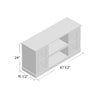 Black Emelia TV Stand for TVs up to 50