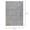 Emeril Plaid Indoor / Outdoor Area Rug in Light Brown Sand-Ivory rectangle 7'10