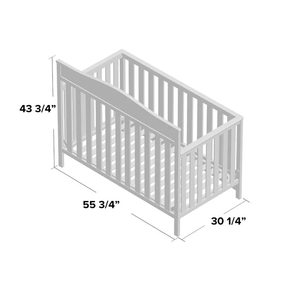 White Emery 4-in-1 Convertible Crib