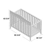 White Emery 4-in-1 Convertible Crib