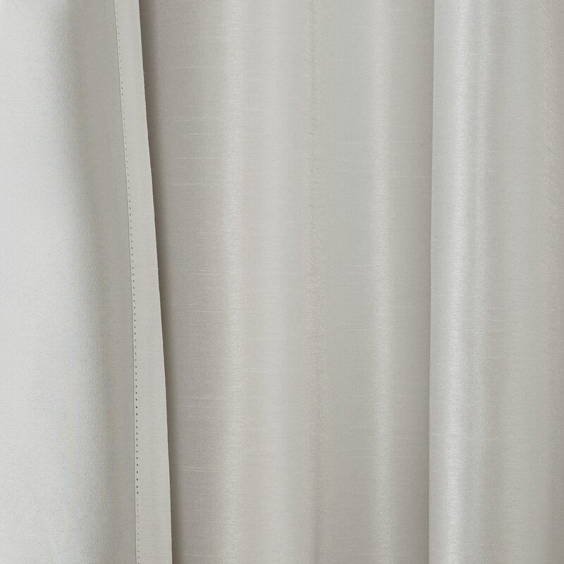 50" W x 84" L Enders Solid Color Blackout Thermal Tab top Single Curtain Panel