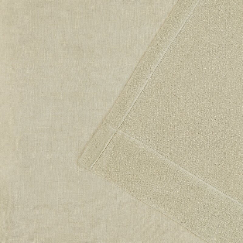 54" x 96" Engel Linen Sheer Rod Pocket Single Curtain Panel