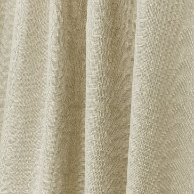 54" x 96" Engel Linen Sheer Rod Pocket Single Curtain Panel