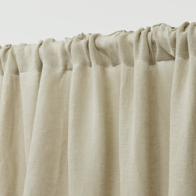 54" x 96" Engel Linen Sheer Rod Pocket Single Curtain Panel