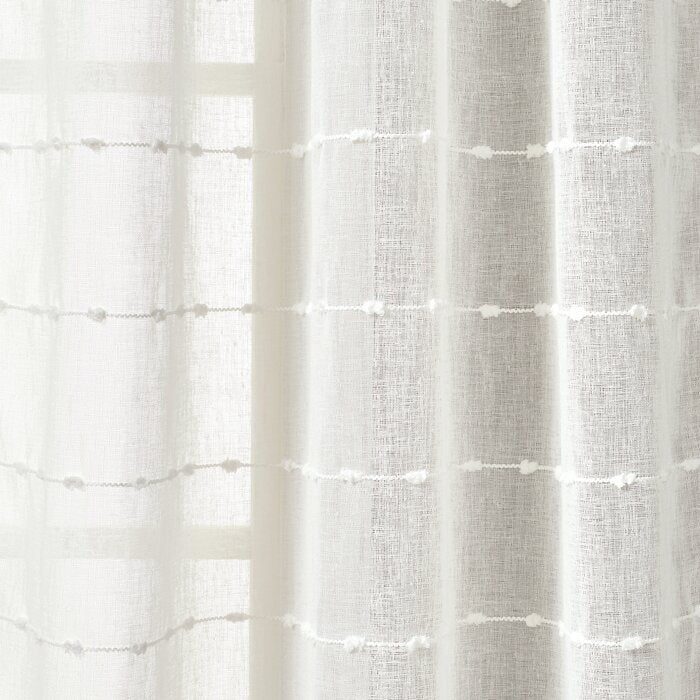 38" W x 95" L Enid Polyester Sheer Curtain Pair (Set of 2)