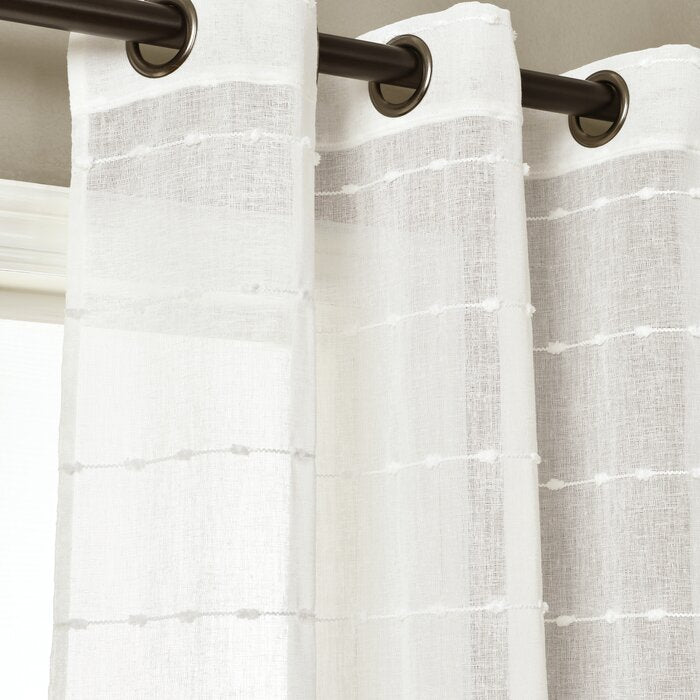 38" W x 95" L Enid Polyester Sheer Curtain Pair (Set of 2)