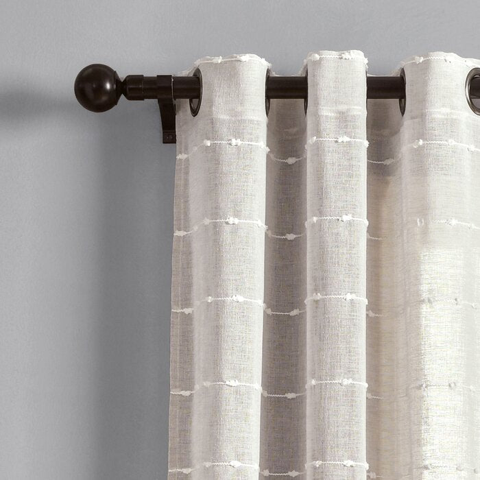 38" W x 84" L Enid Polyester Sheer Curtain Pair (Set of 2)