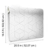 1 Roll - Enid Striped Hexagon 16.5' L x 20.5