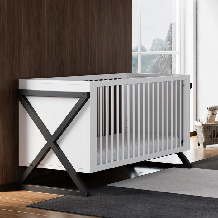 3-in-1 Convertible Crib #LX3061