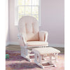 Erikson Glider and Ottoman, Pink & White