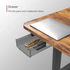Black/Vintage Erminda Height Adjustable Desk