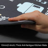 Black/Red/White Escolta Anti-Fatigue Mat