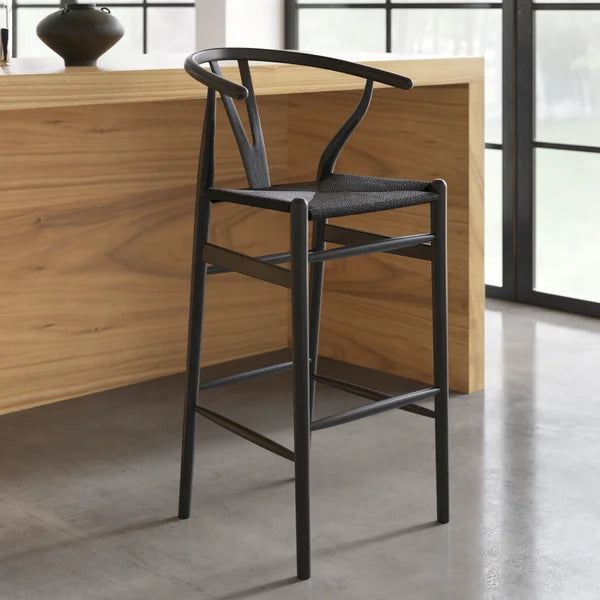 Black Etta Solid Wood Bar