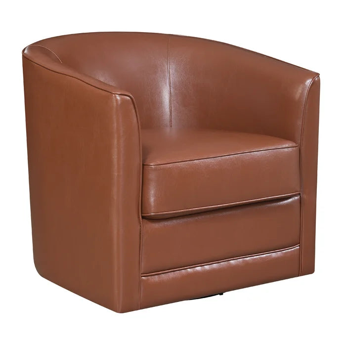 Euben 30'' Wide Swivel Barrel Chair