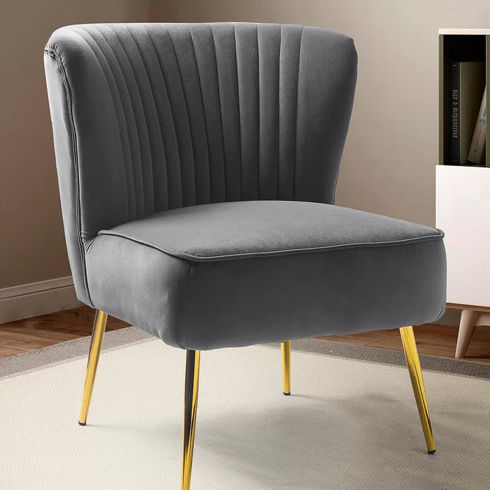 Euclid 26'' Wide Tufted Velvet Side Chair