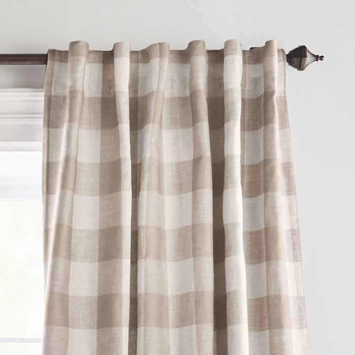 52" W x 95" L Eudell Blackout Curtain Panel, (Set of 4)