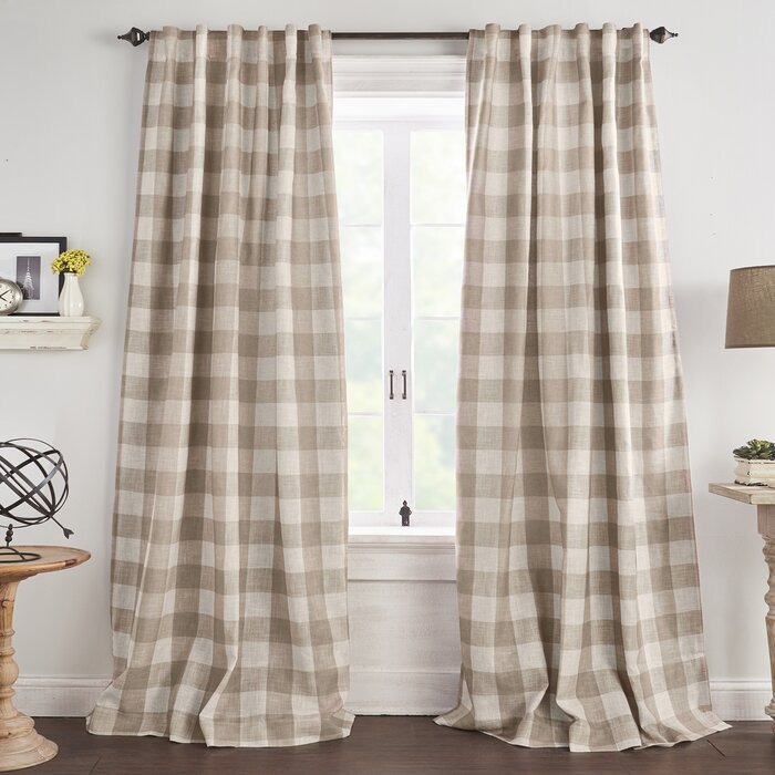 52" W x 95" L Eudell Blackout Curtain Panel, (Set of 4)