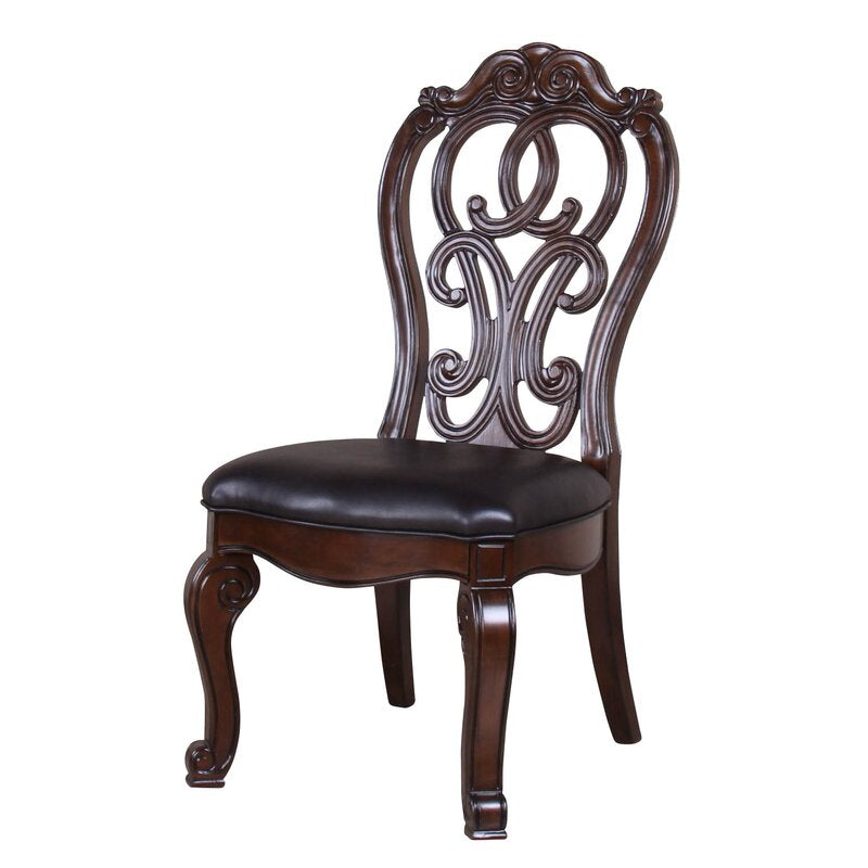 Eudy Queen Anne Back Side Chair in Cherry (set of 2)