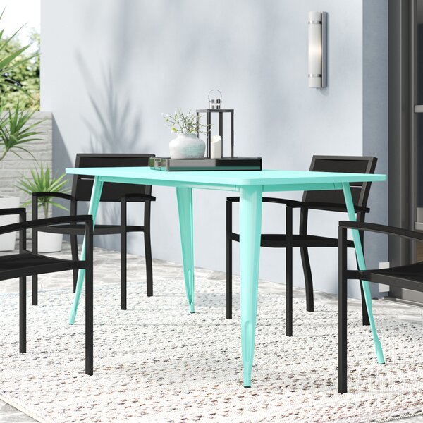 Mint Green Eure Metal Dining Table #LX3008