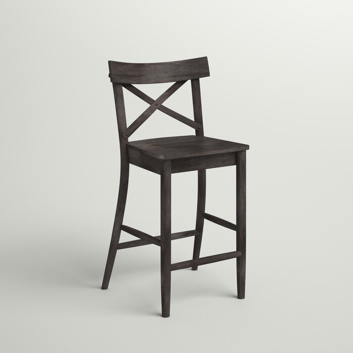 Evelin Solid Wood Counter Stool