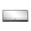 Black Everlean with Shelves Accent Mirror