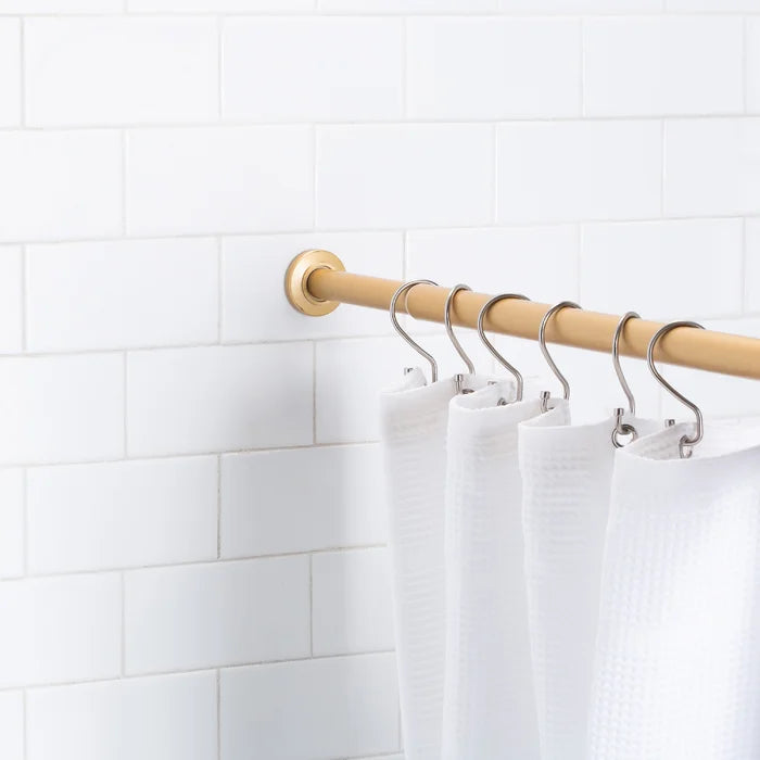 24"-42" Adjustable Tension Curtain Rod In Satin Gold
