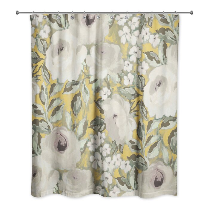 Evienne Floral Single Shower Curtain