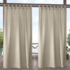 Exclusive Home Solid Semi-Sheer Tab Top Curtain Panels (Set of 2)