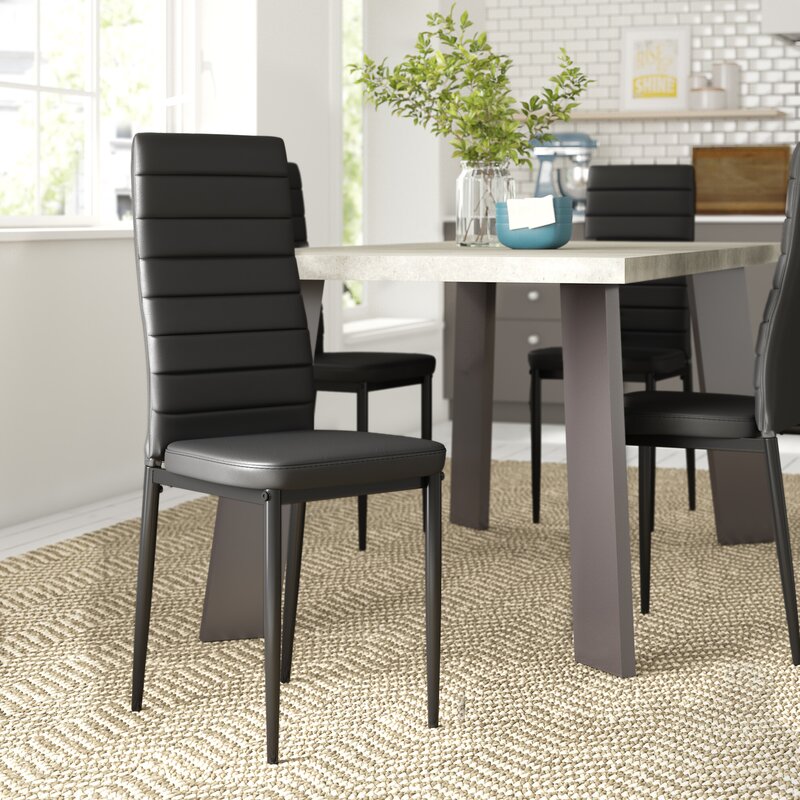 Black Exmore Upholstered Side Chair (Set of 4) K8421
