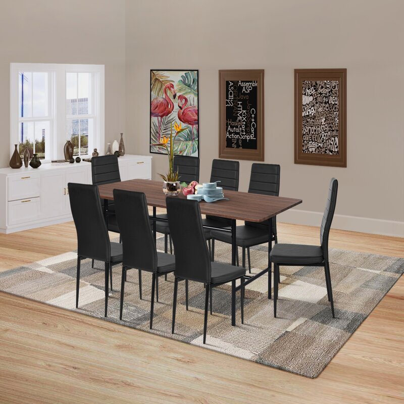 Black Exmore Upholstered Side Chair (Set of 4) K8421