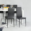 Black Exmore Upholstered Side Chair (Set of 4) K8421