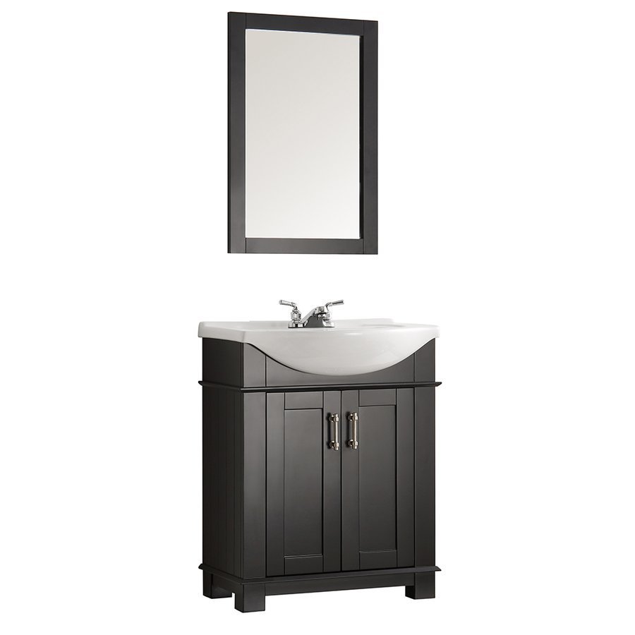 Hartford 30" Black Traditional Bathroom Vanity Base
