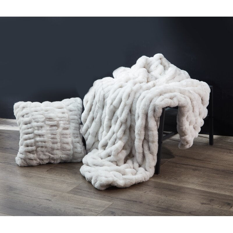 Fabian faux fur throw union rustic new arrivals