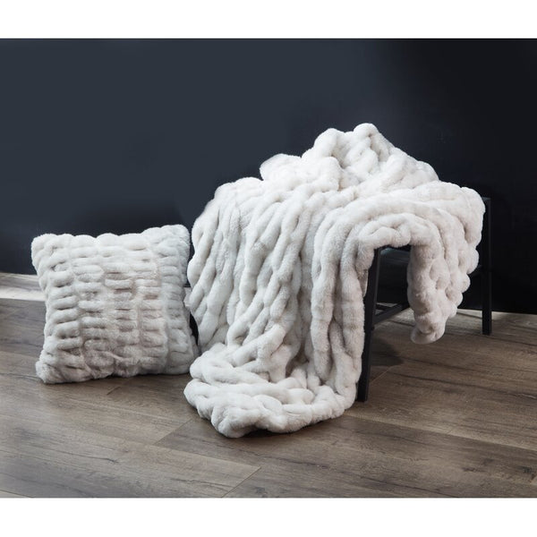 Fabian faux fur throw clearance