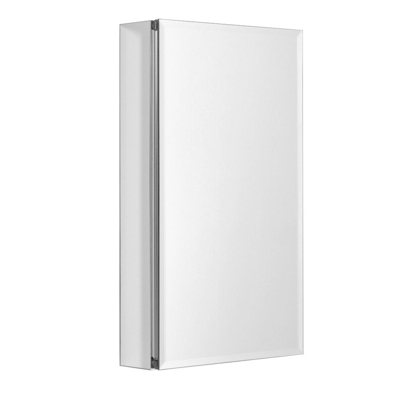 Fallyn Surface Mount Frameless Medicine Cabinet 15"x26"x4.7"