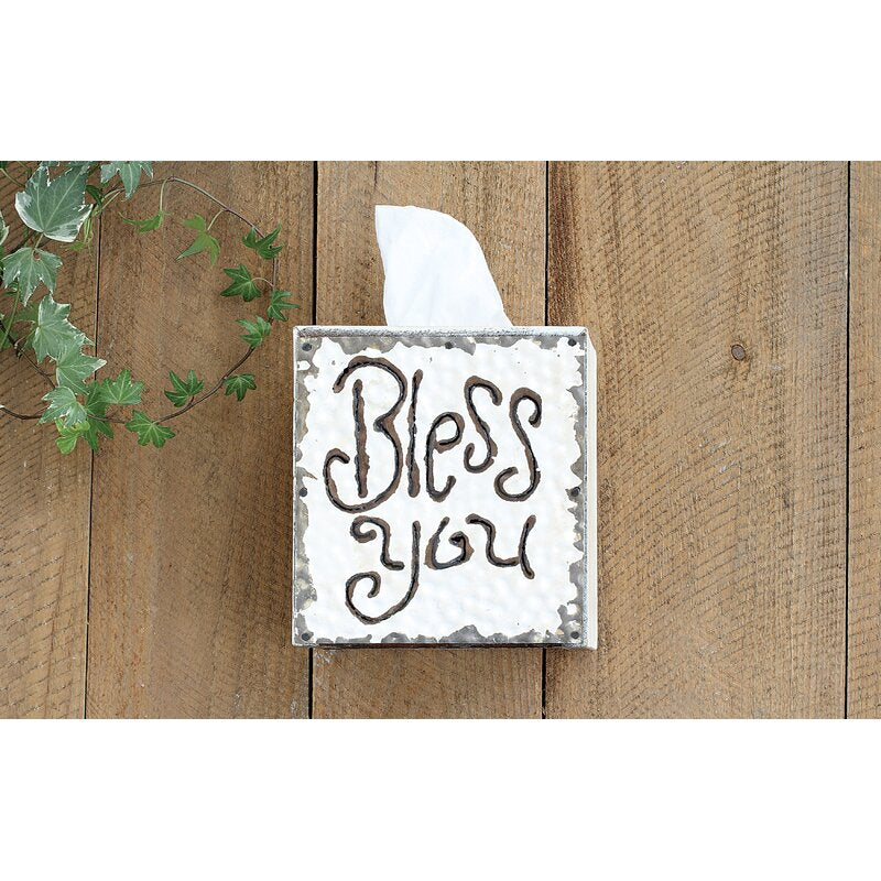 Black Farfan Tissue Box Cover KB223
