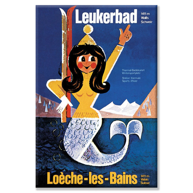 Leukerbad Art On Canvas Advertisements
