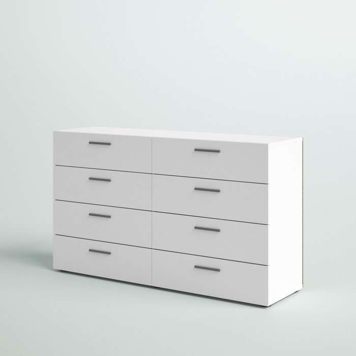 White Farnhill 8 - Drawer Dresser