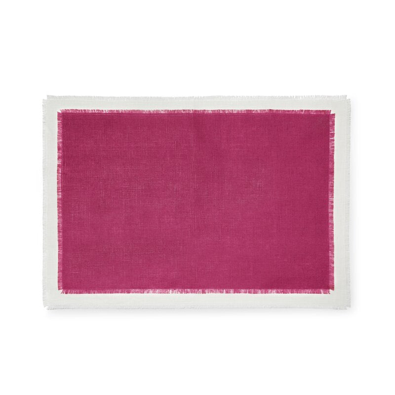 Berry/Oyster Farrell Abstract Linen Placemat (Set of 4) B81-CYS242