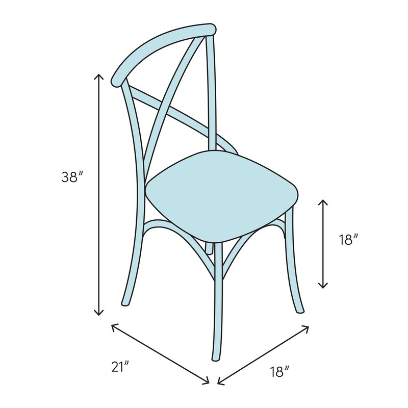 Black Farris Solid Wood Side Chair (Set of 2) CYB119