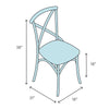 Black Farris Solid Wood Side Chair (Set of 2) CYB119