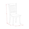 Farrwood Solid Wood Slat Back Dining Chair (Set of 2) HAB149