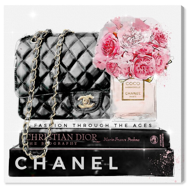12" x 12" Fashion And Glam Elegant Essentials Paris Handbags - Wrapped Canvas Graphic Art