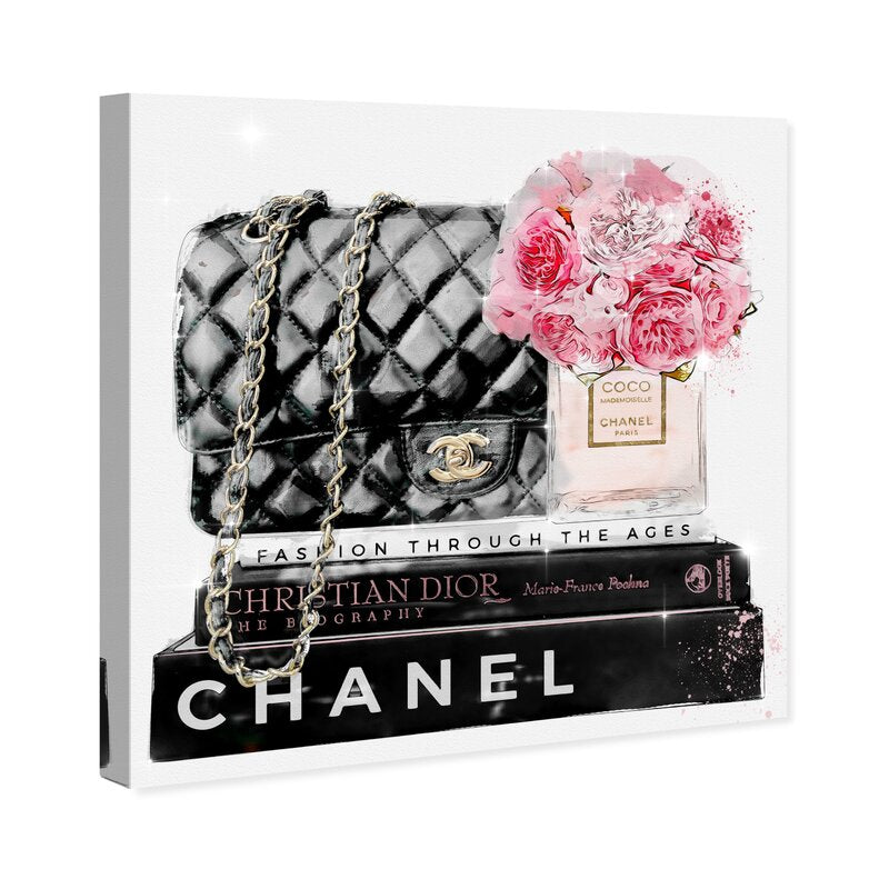 12" x 12" Fashion And Glam Elegant Essentials Paris Handbags - Wrapped Canvas Graphic Art